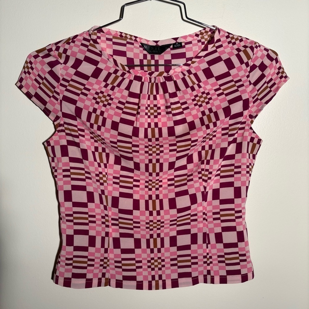 HSLR Darted Patterned Blouse